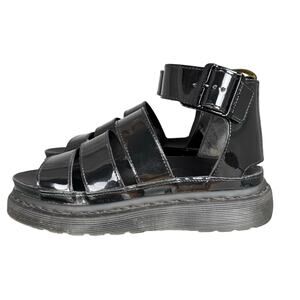Dr. Martens The Clarissa II Patent Leather Strap Gladiator Sandals Size 6 US